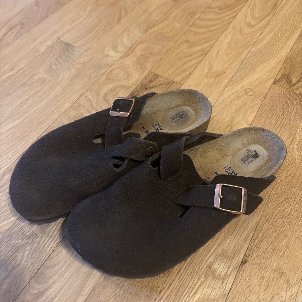 Birkenstock Boston - Suede Leather Mocha